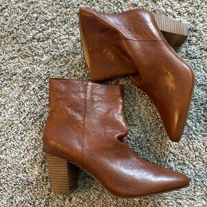 NWT Lucky brand brown leather booties